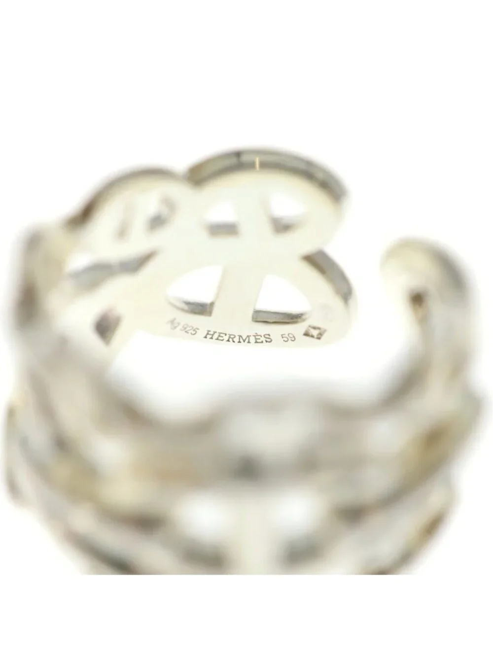 Hermes Chaine D'ancre GM Ring Silver